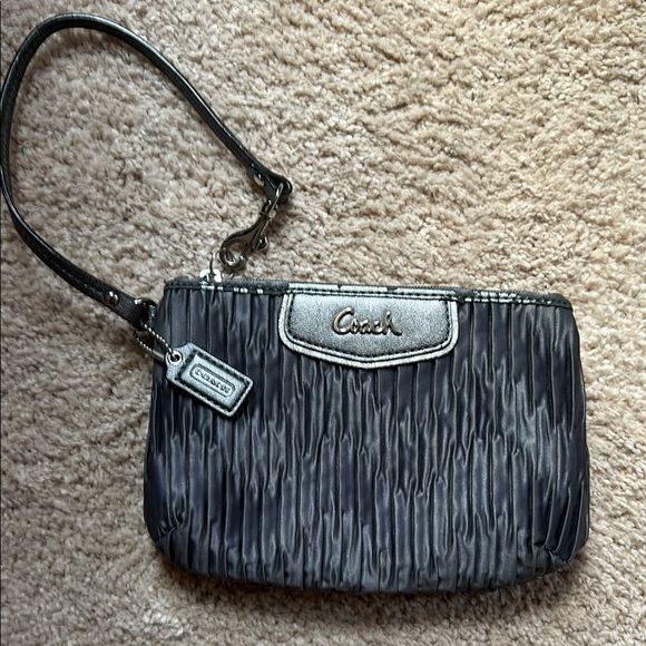 Coach Handbags - Coach Black Wristlet Clutch